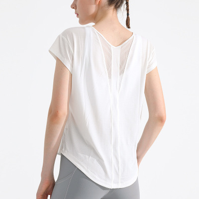 Fitness top loose slim outdoor running blouse 48
