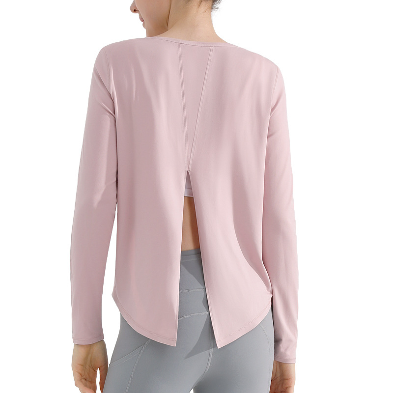 Long Sleeve T-Shirt Antibacterial Yoga Fitness Wear 67