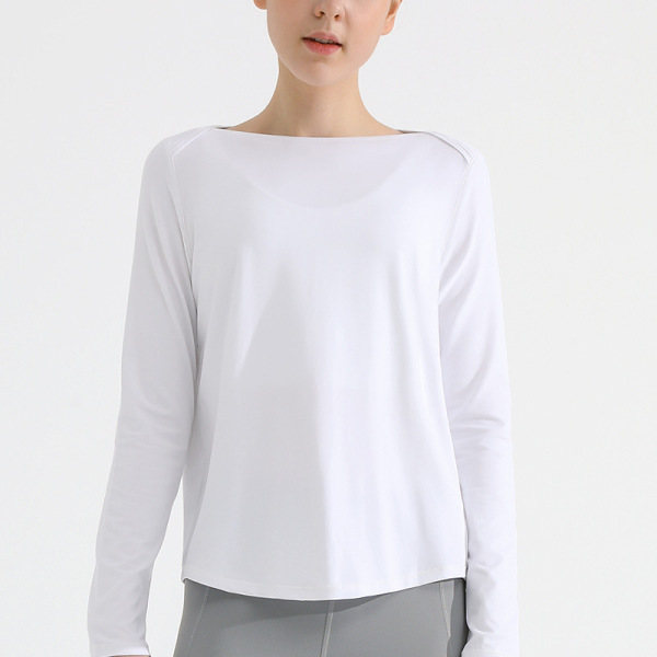Long Sleeve T-Shirt Antibacterial Yoga Fitness Wear 67