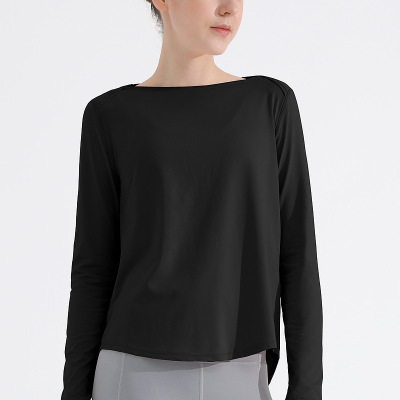 Long Sleeve T-Shirt Antibacterial Yoga Fitness Wear 67