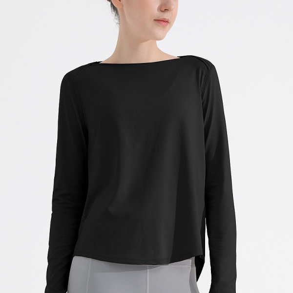 Long Sleeve T-Shirt Antibacterial Yoga Fitness Wear 67