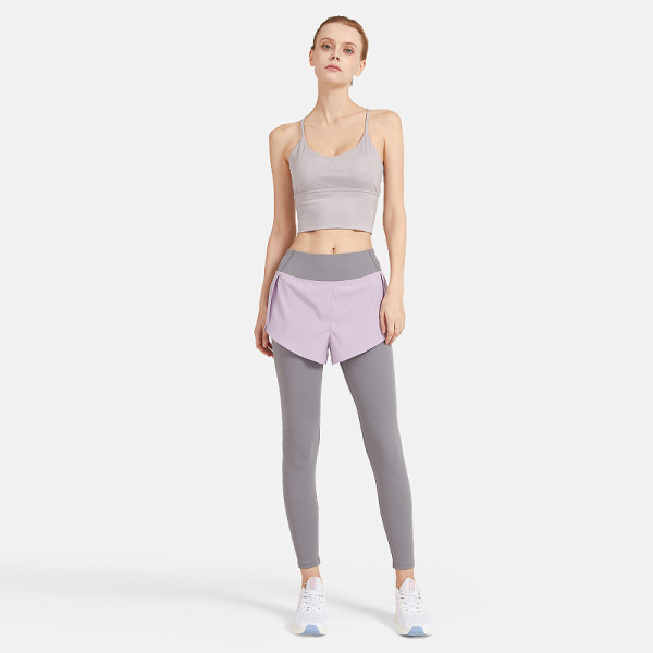 Running stretch sports cropped trousers 89