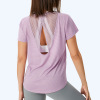 Sports T-shirt cover-up women's running yoga clothes 49
