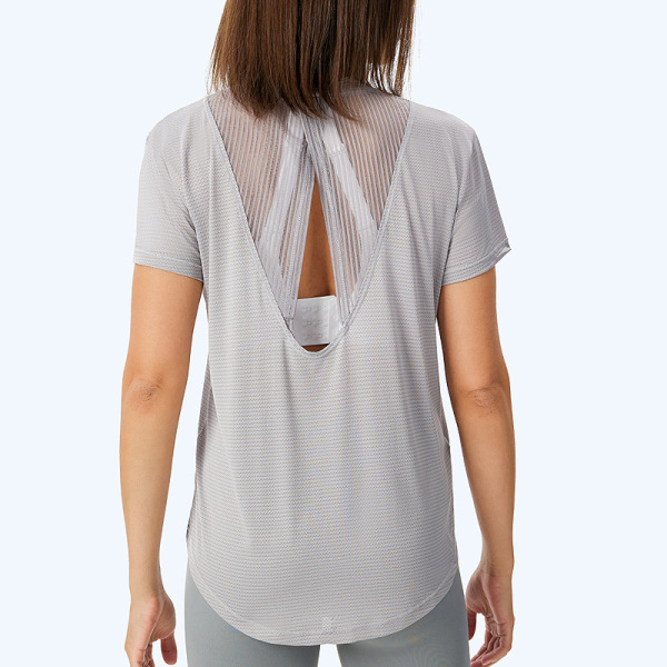 Sports T-shirt cover-up women's running yoga clothes 49
