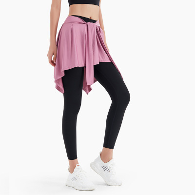 Sports yoga short skirt with anti-skid straps and a skirt  141