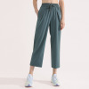 Straight all-match sweatpants wide-leg fitness casual cropped pants 45
