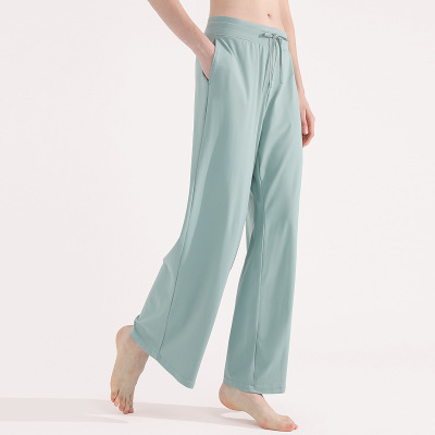 women's fitness breathable wide leg pants 64