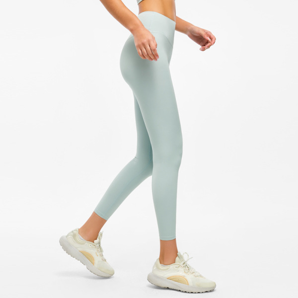 women's nude sports training pants brushed leggings 138