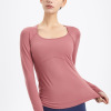 women's running slim long sleeve sports top 98