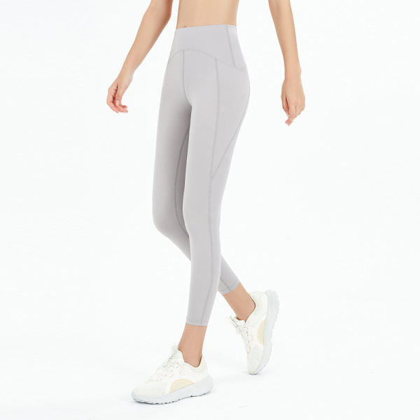Women's yoga pants nude brushed leggings hip lift 132