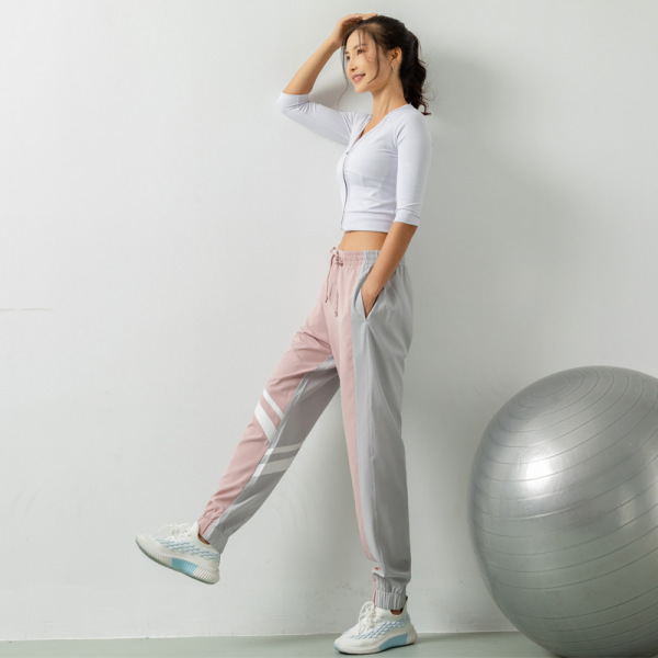 Yoga Fitness Pants Stretch Breathable Casual Beam Trousers 39