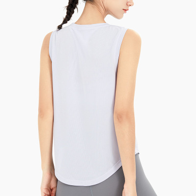 Yoga wear sleeveless T-shirt cover-up 32