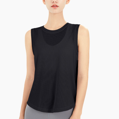 Yoga wear sleeveless T-shirt cover-up 32